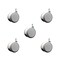 Service Caster 2.375 Inch MRI Safe Casters, 3/8 Inch Threaded Stem, Set of 5, 5PK SCC-TS02S60-TPR-GRY-381634-MRI-5 - alternate 1
